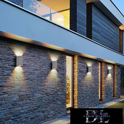 UNIVERSO fali lámpa 2×GU10 IP65 68×80×150mm szürke