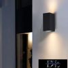 UNIVERSO fali lámpa 2×GU10 IP65 68×80×150mm fekete