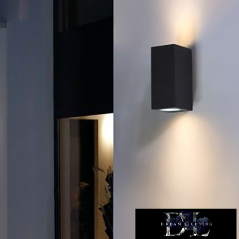 UNIVERSO fali lámpa 2×GU10 IP65 68×80×150mm fekete