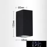 UNIVERSO fali lámpa 2×GU10 IP65 68×80×150mm fekete