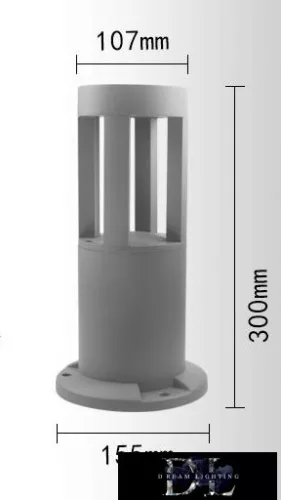 UNIVERSO kerti lámpa COB LED 12w 600lm 6500k IP65 ∅94/∅105×300mm szürke