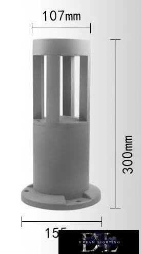 UNIVERSO kerti lámpa COB LED 12w 600lm 4000k IP65 ∅94/∅105×300mm szürke