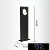 UNIVERSO kerti lámpa LED 12w 600lm 6500k IP65 170×70×500mm fekete