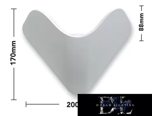 UNIVERSO fali lámpa LED 12w 1000lm 3000k IP65 200×170×88mm fehér