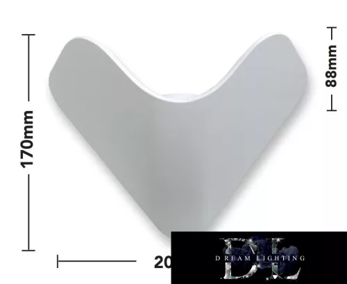 UNIVERSO fali lámpa LED 12w 1000lm 6500k IP65 200×170×88mm fehér