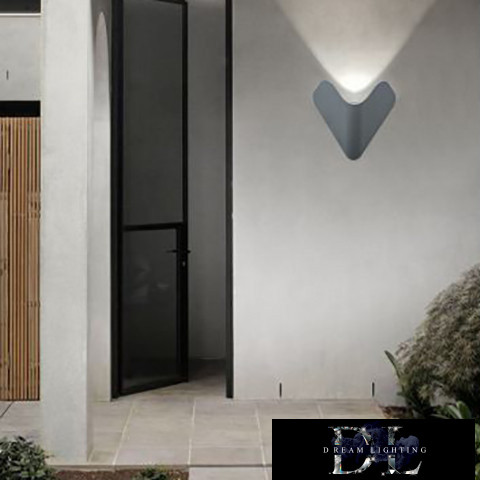 UNIVERSO fali lámpa LED 12w 1000lm 6500k IP65 200×170×88mm szürke