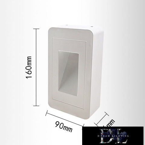 UNIVERSO Lábazati LED lámpatest 12w 1000lm 3000k 120° IP65 fehér 160x90x36mm