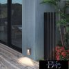 UNIVERSO Lábazati LED lámpatest 12w 1000lm 4000k 120° IP65 szürke 160x90x36mm