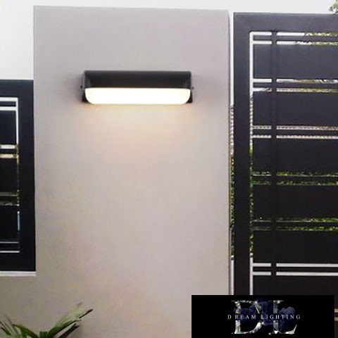 UNIVERSO Kültéri fali lámpa 12w 1200lm 4000k 180° IP65 262×67×98mm fekete