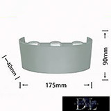 UNIVERSO fali lámpa LED 6*3w 1650lm 3000k IP65 175×90×40mm szürke