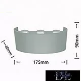 UNIVERSO fali lámpa LED 6*3w 1650lm 4000k IP65 175×90×40mm szürke