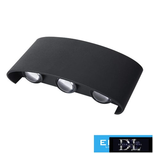 UNIVERSO Kültéri Fali lámpa LED 16w 1300lm CCT.kap IP65 Fekete 169×80×40mm