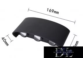 UNIVERSO fali lámpa LED 16w 1300lm 6500k IP65 169×80×40mm fekete