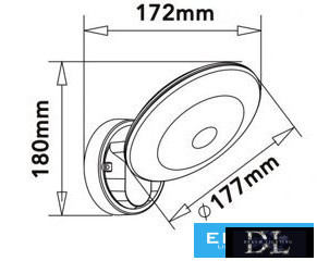 UNIVERSO Kültéri fali lámpa 10w 1100lm CCT KAPCS. IP54 fehér 180x177x172mm 3 év