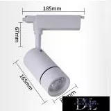 UNIVERSO Egyfázisú sínhez lámpa 30w 2700lm 6500k Ra≥90 30° fehér