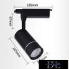UNIVERSO Egyfázisú sínhez lámpa 30w 2700lm 3000k Ra≥90 30° fekete