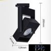 UNIVERSO Egyfázisú sínhez lámpa 30w 2700lm 6500k Ra≥90 24° fekete