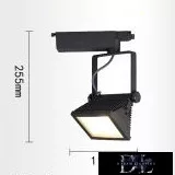 UNIVERSO Egyfázisú sínhez lámpa 30w 2700lm 3000k Ra≥90 90° fekete