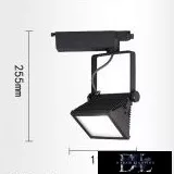 UNIVERSO Egyfázisú sínhez lámpa 30w 2700lm 6500k Ra≥90 90° fekete