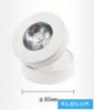 UNIVERSO Falon kívüli spotlámpa 7w 600lm 6500k 20° IP20 Fehér D85x100mm
