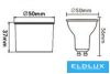 UNIVERSO LED spot helyettesítheti a GU10 7w 540lm 6500k RA90 27° IP20 Fekete D50x56mm