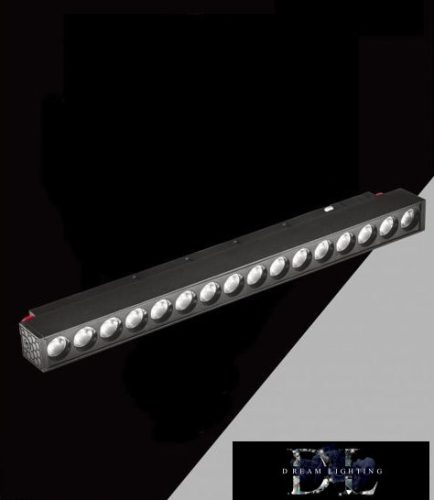 UNIVERSO Mágneses sínbe szerelhető spot Lámpa DC:48V 18W 1620LM 4000K RA90 IP20 300x45x24mm Fekete