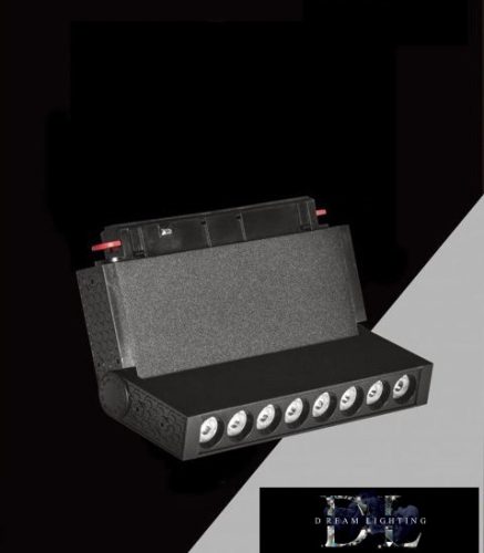 UNIVERSO Mágneses sínbe szerelhető spot Lámpa DC:48V 10W 800LM 3000K RA90 IP20 300x45x24mm Fekete