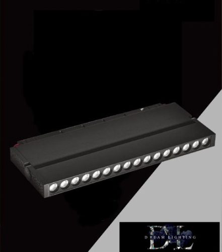UNIVERSO Mágneses sínbe szerelhető spot Lámpa DC:48V 24W 2160LM 3000K RA90 IP20 600x45x24mm Fekete