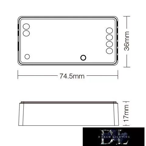 MIBOXER 2in1 RF 2.4G SIMA/CCT LED Szalaghoz Vezérlő DC:12-24V Max:12A