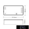 MIBOXER 2in1 WiFi + RF 2.4G SIMA/CCT LED Szalaghoz Vezérlő DC:12-24V Max:12A