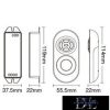 MIBOXER RF RGB LED Szalaghoz Vezérlő+Távirányító DC:12-24V Max:12A 6A/CH