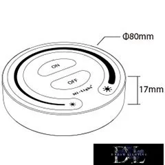MIBOXER RF 2.4G SIMA LED Szalaghoz távirányító fehér