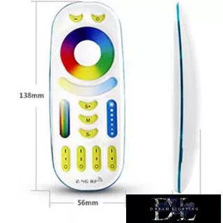MIBOXER RF 2.4G RGB+CCT LED Szalaghoz távirányító 4 Zónás fehér
