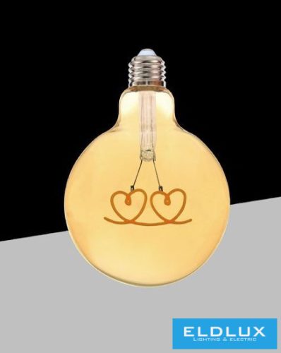 UNIVERSO Filamentes design LED izzó - Heart G125 4w 320lm 2500k D125x175mm