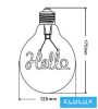 UNIVERSO Filamentes design LED izzó - Hello G125 4w 320lm 2500k D125x175mm