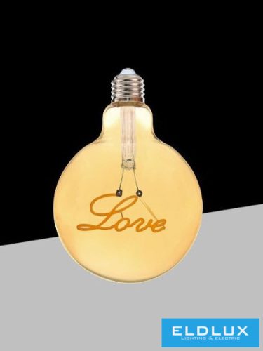UNIVERSO Filamentes design LED izzó - Love G125 4w 320lm 2500k D125x175mm