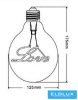 UNIVERSO Filamentes design LED izzó - Love G125 4w 320lm 2500k D125x175mm