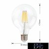 UNIVERSO filamentes izzó G125 E27 12w 1500lm 6500K