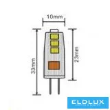 UNIVERSO LED fényforrás G4 12v 1.5W 150lm 4000K 3DB/csomag