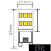 UNIVERSO LED izzó G9 2.5W 280lm 3000K