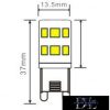 UNIVERSO LED izzó G9 2.5W 280lm 6500K