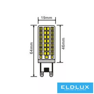 UNIVERSO LED izzó G9 6W 680lm 4000K CRI≥80 Ø19x64mm