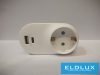 ELDLUX Elosztó 1x type F + 1x USB type A + 1x USB type-C IP20
