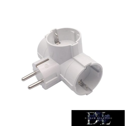 ELDLUX Elosztó 3x type F L-alakú IP20