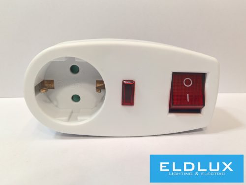 ELDLUX Túlfeszültség védő kapcsolóval 1x type F IP20