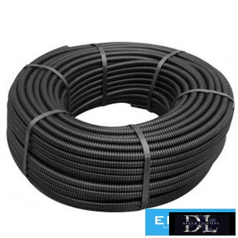 GEWISS Gégecső lépésálló 20/50m (d=14,1mm) fekete FK15 750N 2J PVC