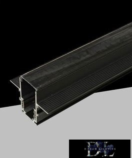 UNIVERSO Mágneses süllyesztett sínrendszer DC:48V-os 16A 2000x62x47mm Fekete