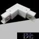 UNIVERSO Háromfázisú sínhez L-alakú toldóelem fehér 98x98x33mm