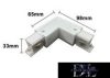 UNIVERSO Háromfázisú sínhez L-alakú toldóelem fehér 98x98x33mm