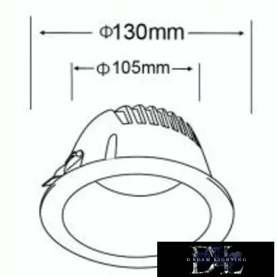 UNIVERSO mélysugárzó 12w 1100lm 4000k CRI≥80 60° kivágásØ105 fehér